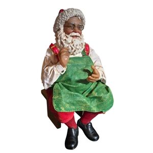 Vintage 2000 Possible Dreams Clothtique Bearly Christmas Santa Missing Toy Bear